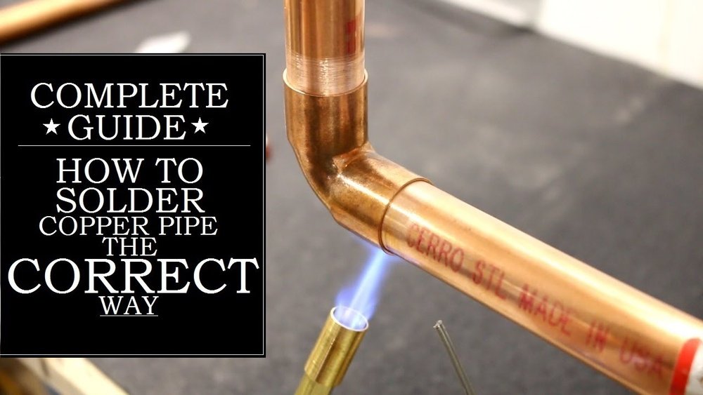 How to Solder a Copper Pipe With Water in It